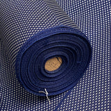 Navy / White Flying Cranes? Kasuri, Vintage Kimono Silk from Japan, True Oshima By the Yard #542