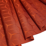 Bright Orange/Black Hexagons Kimono Fabric By the Yard, Synthetic? #543