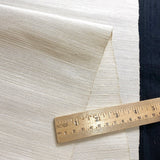 Solid Off-White/Natural White Textured Mid-Weight Vintage Handwoven Obi Silk from Japan, 4-7/8 Yard BOLT #830