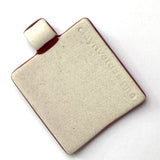 Bleeding Heart Tree Ruby, 1.5" Porcelain Pendant by Clay River Designs