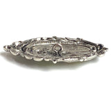 Last Ones, Pan with Deer, Victorian Look Button 2" Metal Handpainted by Susan Clarke Originals  #SC-853