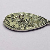 Re-Stocked, Fan with Puppy Chasing Hummingbird 1-3/4" Button by Susan Clarke  #SC-643