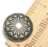 Colorado Blanket Flower Concho Button, Larger Shank, Nickel Silver 1-1/4"  #SW-427