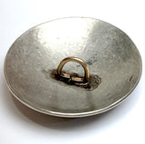 Agave Diamond Oval Scallop 1-1/2" x 1-1/4" Shank Back Nickel Silver Southwest Button #SW-428