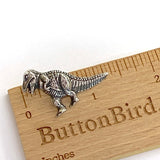 Dinosaur Button T-Rex Pewter 1-3/8" Shank Back, Re-Stocked