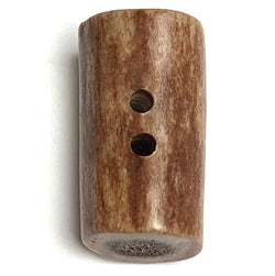 SALE Genuine Antler Button/Toggle 1" Natural Browns, Barrel Shape   #SW-203
