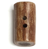 SALE Genuine Antler Button/Toggle 1" Natural Browns, Barrel Shape   #SW-203