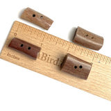 SALE Genuine Antler Button/Toggle 1" Natural Browns, Barrel Shape   #SW-203