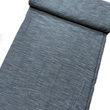 Charcoal/Dusty Teal Striations Cotton Woven from India, By the yard  #CHL047