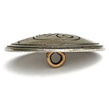 Cat Button, 1" Silver Color Shank Back  25mm #KB-932/SW-932