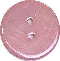 Re-Stocked Dusty Rose-Mauve River Shell 5/8" 2-hole Button, Pack of 8   #SK-1784