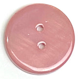 Re-Stocked Dusty Rose River Shell 5/8" 2-hole Button, Pack of 8   #1784