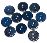 5/8" MIDNIGHT Blue River Shell PACK OF 11 BUTTONS   #1778-B
