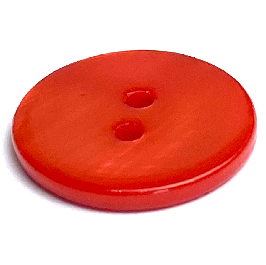Red Shell Button Red River Shell 11/16