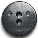 Burnt Copper Band on Black, Two Hole Metal Button 5/8" / 16mm Smaller Size, Pack of TWO #SK-896