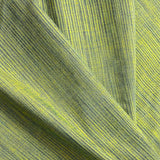 Remnant, Key Lime Rustic Stripe WASHED Yarn-Dyed Cotton from India, 44" Wide, 2.5 Yard PIECE #CHL-142