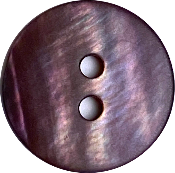 Re-Stocked, Purple Velvet Rustic Natural Agoya Shell 5/8" 2-hole Button, Pack of 8 #1222