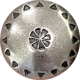 Southwest Wreath Concho Button, Shank Back Satin Finish Nickel Silver, 1"  #SW-25