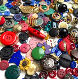 Button Mix, 225+ New Resin/Metal Buttons, Samples and Overruns  #PIE-2