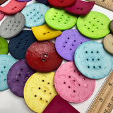 Button Mix, 28 New Large Resin Buttons, Samples and Overruns  #PIE-4