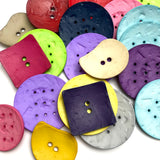 Button Mix, 28 New Large Resin Buttons, Samples and Overruns  #PIE-4