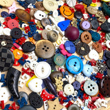 Button Fun Mix, Kids, Hearts, Letters, Animals Etc. ONE POUND of New Plastic Buttons, Samples and Overruns  #PIE-6