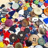 Button Fun Mix, Kids, Hearts, Letters, Animals Etc. ONE POUND of New Plastic Buttons, Samples and Overruns  #PIE-6