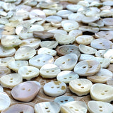 White Shell Stragglers, One Pound Mixed Sizes/Styles: 300+ Mother of Pearl Shell Buttons, $25.00