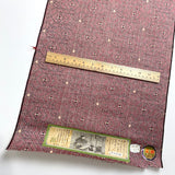 Dusty Mulberry Asanoha Hemp Leaf Ikat, Vintage Kimono Silk from Japan By the Yard  # 836