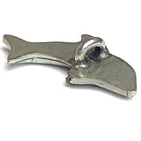 SALE, Dolphin Pewter 1-1/8" Button, Danforth USA, 28mm Shank Back  # FJ-109
