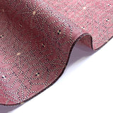 Dusty Mulberry Asanoha Hemp Leaf Ikat, Vintage Kimono Silk from Japan By the Yard  # 836