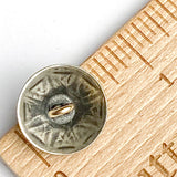 Re-Stocked, Eight Triangles with "Turquoise" Stone, Nickel Silver Shank Back 5/8" Concho Button #SW-261