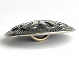 Re-Stocked, Chimayo Diamond, 1" Southwest Concho Button, Nickel Silver, Larger Shank Back #SW-347