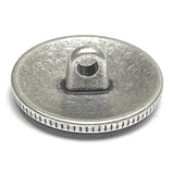 SIX INDIAN HEAD REPLICA Nickel Button Silver Metal 13/16" / 20mm, Shank Back #SWC-164
