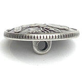 SIX INDIAN HEAD REPLICA Nickel Button Silver Metal 13/16" / 20mm, Shank Back #SWC-164
