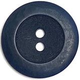 Re-Stocked, Dark Navy Blue 13/16" Corozo Raised Rim Tagua 2-Hole Round Button  #SK-462