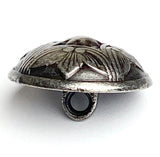 Re-Stocked, 20mm Antique Dark Silver 'Santa Barbara' Domed Carved 13/16" Larger Size, Shank Back #SK-2064