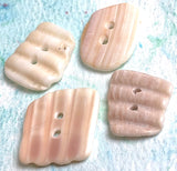 Four Natural Shell Buttons, Various Colors/Shapes 7/8"- 1" # BCH-117