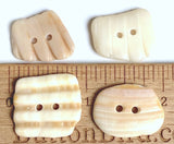 Four Natural Shell Buttons, Various Colors/Shapes 7/8"- 1" # BCH-117