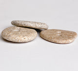 Beach Stone Buttons, Three Sandy-Light Oval-Roundish 1-1/8" # BCH-111