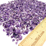 CLEARANCE AMETHYST Polished Tumbled Chip Beads, Small Holes, Over 1,000, 7.7 ounces LOTS of THEM  #CL-15