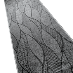 Leaf Nest Many Ikats Gray/Gray Vintage 'Patchwork' Kimono Silk from Japan By the Yard,  #142