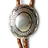 Sterling Silver Bolo Concho, 1-1/2" Sky Pond Oval, 2-Piece Component, SW-273-QB-115