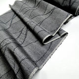 Leaf Nest Many Ikats Gray/Gray Vintage 'Patchwork' Kimono Silk from Japan By the Yard,  #142