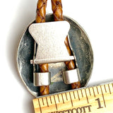 Sterling Silver Bolo Concho, 1-1/2" Sky Pond Oval, 2-Piece Component, SW-273-QB-115