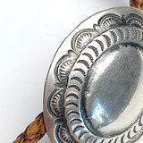 Sterling Silver Bolo Concho, 1-1/2" Sky Pond Oval, 2-Piece Component, SW-273-QB-115