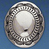 Sterling Silver Bolo Concho, 1-1/2" Sky Pond Oval, 2-Piece Component, SW-273-QB-115