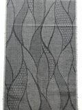 Leaf Nest Many Ikats Gray/Gray Vintage 'Patchwork' Kimono Silk from Japan By the Yard,  #142