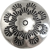 Wyoming Meadow 13/16", Nickel Silver SCREW Back Concho Made in USA  #SW-333