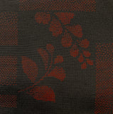 Hidden Red on Black, Sleek Ikat or Print Silk from Japan By the Yard,  #148
